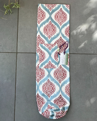 modern designer print yoga mat bag  flat lie