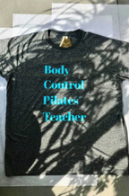 BODY CONTROL PILATES UNISEX T-Shirt Grey/Aqua