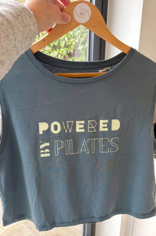Powered By Pilates Vest - Denim Wash
