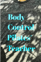 BODY CONTROL PILATES UNISEX T-Shirt Grey/Aqua