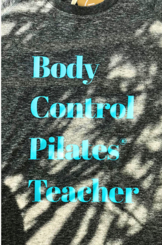 BODY CONTROL PILATES UNISEX T-Shirt Grey/Aqua