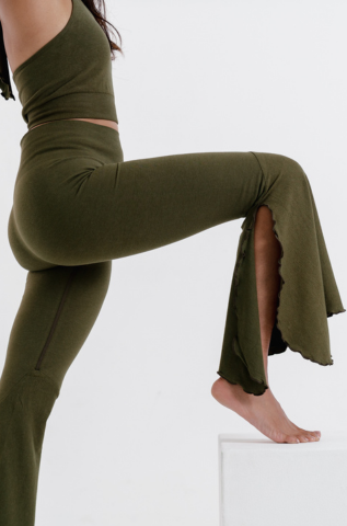 Olive yoga pants sales