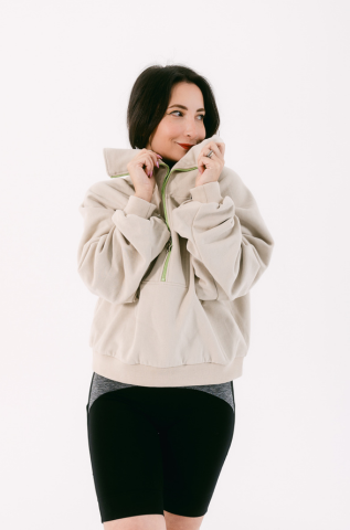 Starlight Sweat – Adaptive Sweatshirt in Stone/Lime