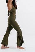 Go with the Flow Leggings- Olive