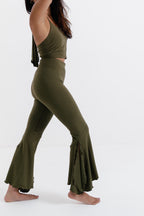 Go with the Flow Leggings- Olive