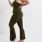 Go with the Flow Leggings- Olive