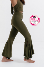 Go with the Flow Leggings- Olive