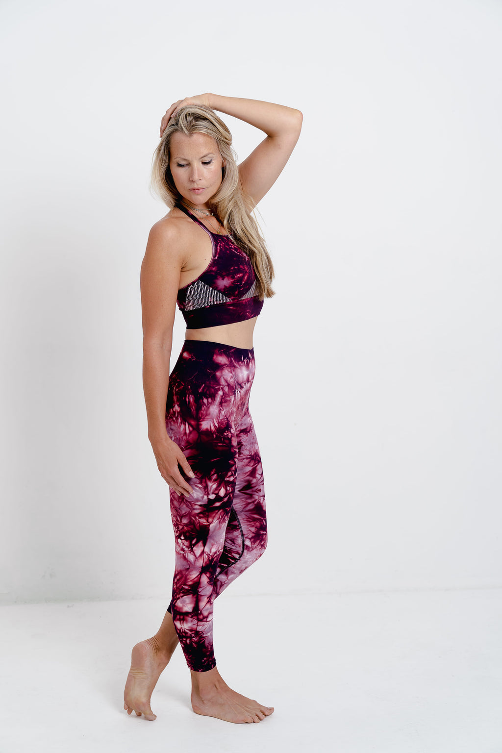 The Vitality Set – Tie Dye Seamless Leggings & Crop Top