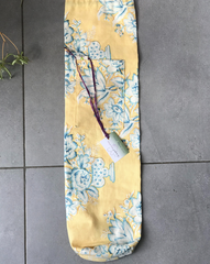 Nostalgic Yellow Yoga mat bag flat lie