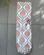 modern designer print yoga mat bag  flat lie