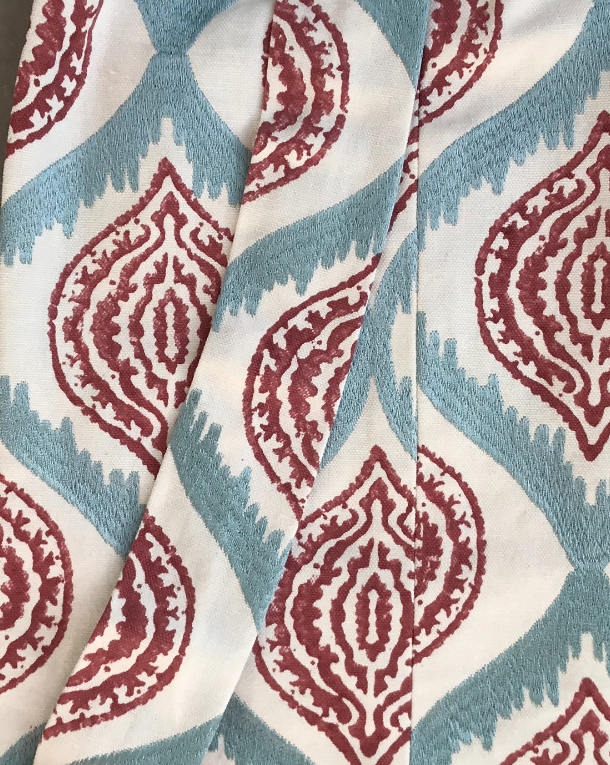 Modern designer print yoga mat bag detail
