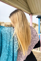 model with long blonde hair wearing The Travel Cosy Set 