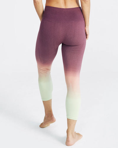 model wearing Sunrise Capri Leggings back view