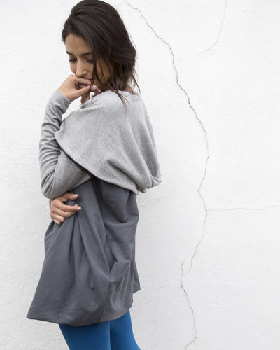 model wearing The Travel Cosy Set jacket 