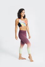 model posing wearing Sunrise Capri Leggings