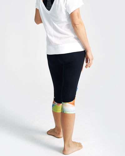 model wearing Steffi Capri Leggings back detail